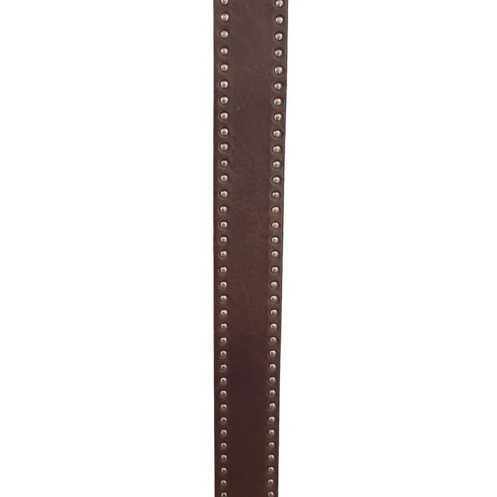 Womens Italian Leather Belt M 34